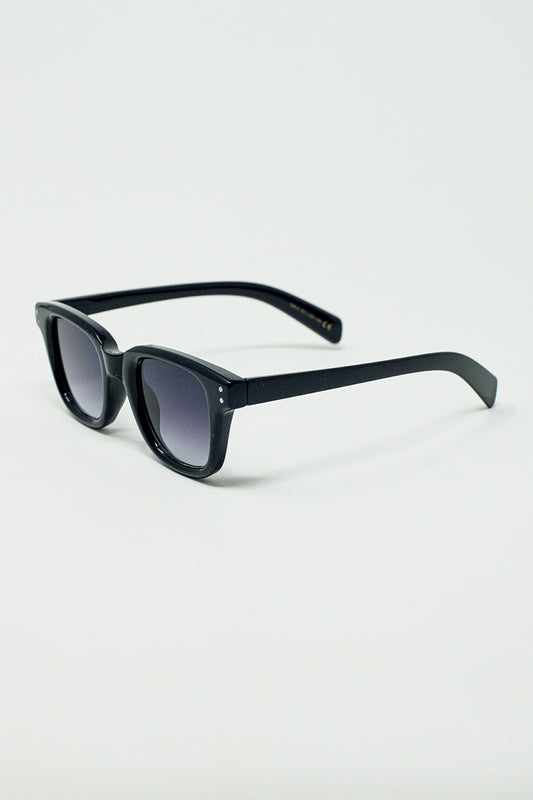 thick black delta square sunglasses