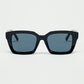 Q2 Thick Square Frame Sunglasses Chunky Retro