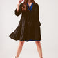 Q2 Tiered smock mini dress in black