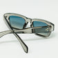 translucent Grey sunglasses with oval frame