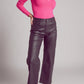 V neck fine knit jumper in fuchsia