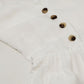 White dress with button detail