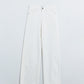 white wide leg high rise Pants