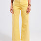 Wide leg jeans in sunshine yellow