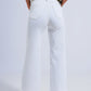 Jeans de pernera ancha en blanco