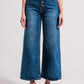 Q2 Wide leg jeans with exposed buttons