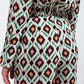 Wide leg pants in geo print