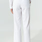 Wide-legged pants in light cotton fabric in white