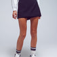 Q2 Wrap Mini Skort in Black