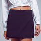 Wrap Mini Skort in Black