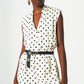 Wrap playsuit in spot print