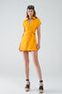 Q2 Yellow playsuit with Tie Closing at the Side