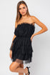 Flirty and Fun Off Shoulder Layered Mesh Dress - Szua Store