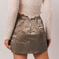 Sleek and Chic: The Low Waist Nylon Mini Skirt - Szua Store