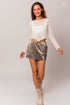 Sleek and Chic: The Low Waist Nylon Mini Skirt - Szua Store