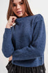 2 in 1 jumper with shirt underlay in navy Szua Store