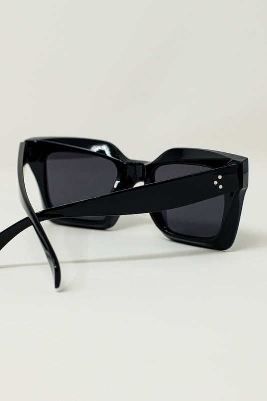 90's Squared Sunglasses in black - Szua Store
