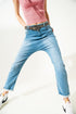 Q2 90s baggy jeans in blue vintage wash