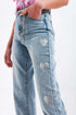 90s jean in heart print Szua Store