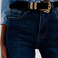 90s straight leg jean in mid wash blue