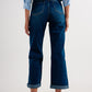 90s straight leg jean in mid wash blue