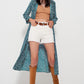 Baggy tomboy short in white denim Szua Store