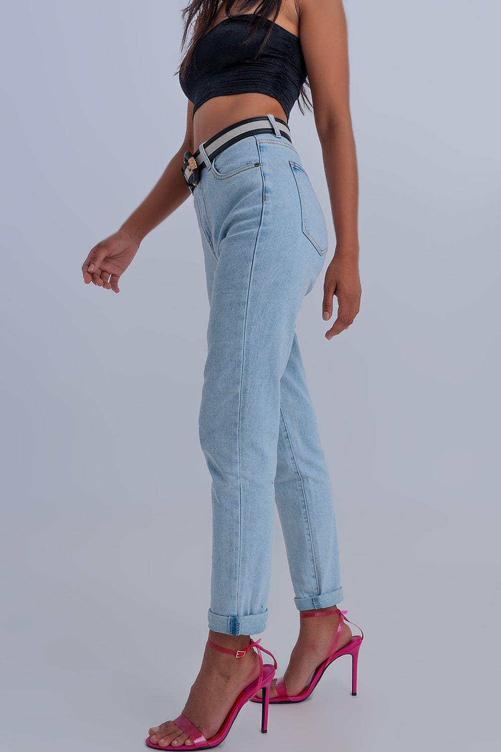 Basic mom jean in light blue Szua Store