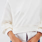 Basic sweatshirt in white - Szua Store