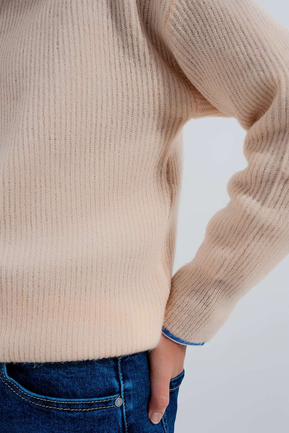 Beige crew neck jumper Szua Store