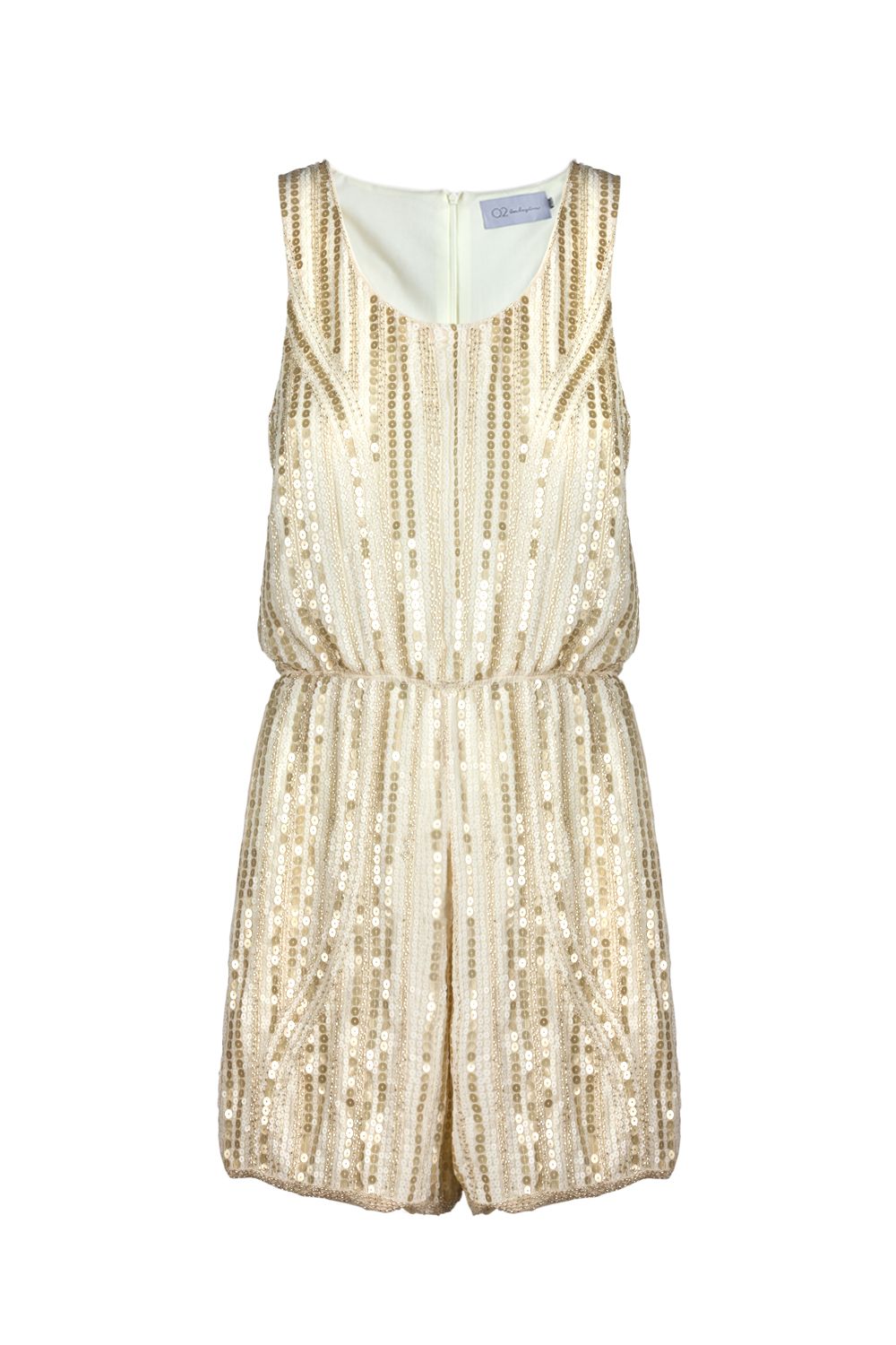 Beige sequin romper Szua Store