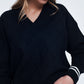 Black sweater with diamond pattern Szua Store