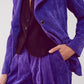 Blazer with vintage buttons in purple cord Szua Store