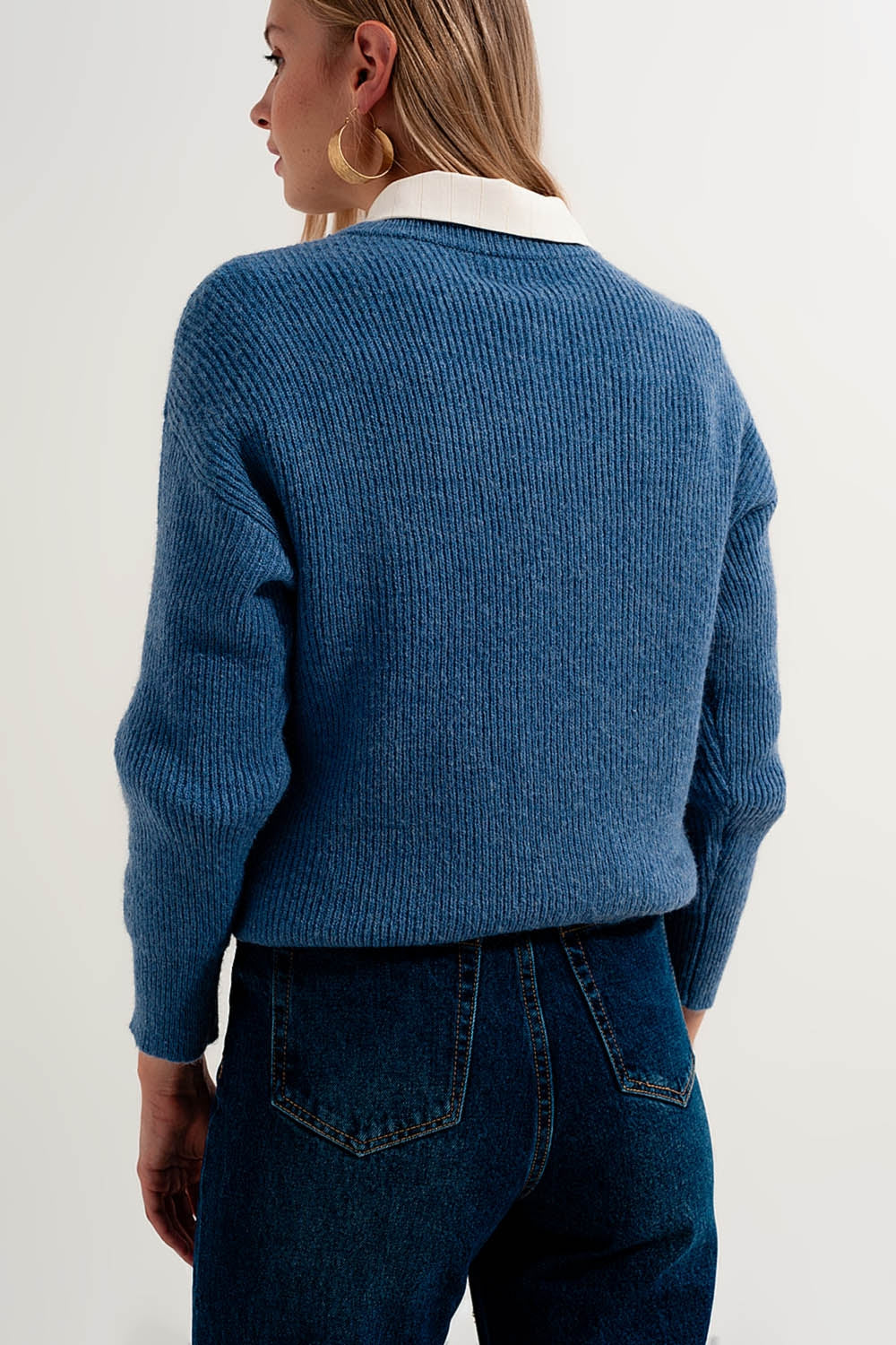 Blue crew neck jumper Szua Store