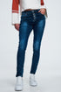 Blue jeans with button closure Szua Store