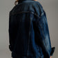 Boyfriend Relaxed Denim Jacket In Dark Wash - Szua Store