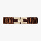 Q2 Brown elastic velvet belt with metal closure