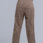 Brown tartan pattern pants Szua Store