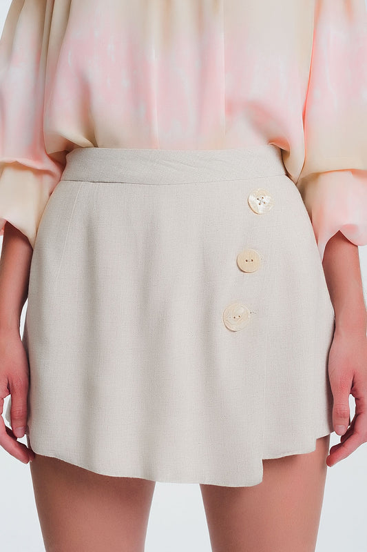 button detail shorts Szua Store