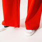 Button detail wide leg pants in orange - Szua Store