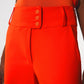 Button detail wide leg pants in orange - Szua Store