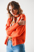 Button down cardigan in orange Szua Store