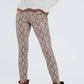 Camel coloured pants with pattern Szua Store