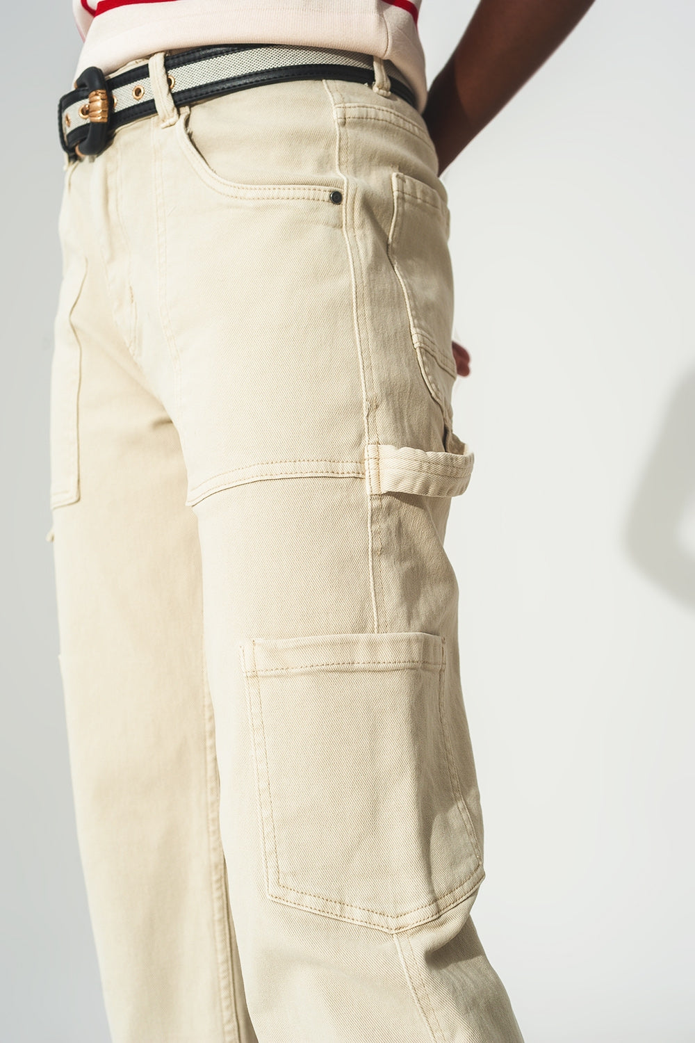 Cargo pants in beige - Szua Store
