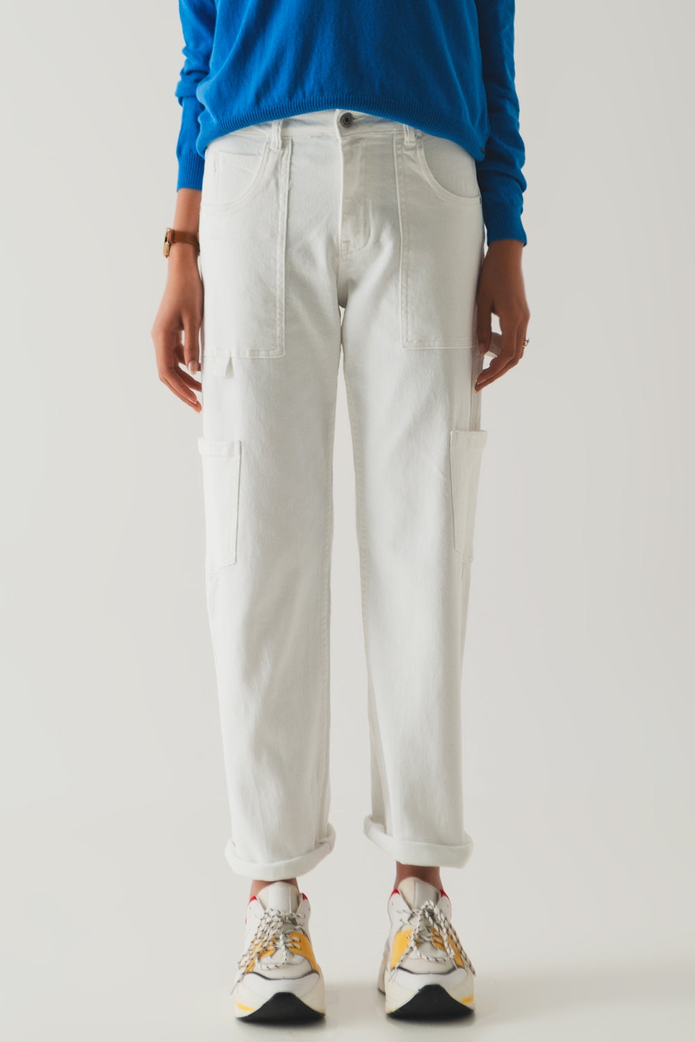 Cargo pants in white - Szua Store