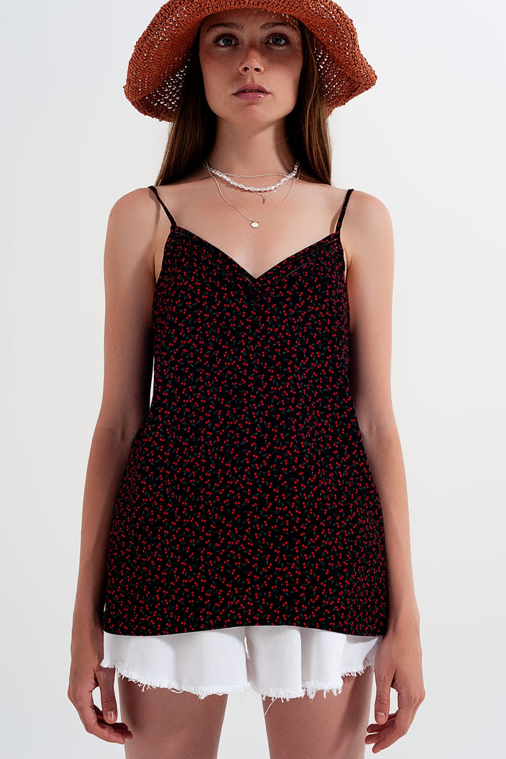 Cherry top in black Szua Store