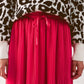 Chiffon pleated midi skirt in fuchsia Szua Store