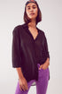 Chiffon shirt in black Szua Store