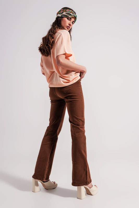 Chocolate flared jeans Szua Store