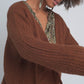 Chunky knit cardigan in brown Szua Store