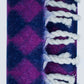 Chunky Scarf In Argyle Pattern in Purple and Pink - Szua Store